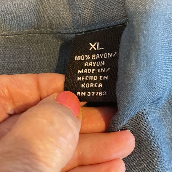 Ocean Pacific Men’s Hawaiian Camp Shirt Size XL - Picture 6 of 7